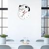 Acrylic Sleeping Cat Decor Wall Clock 9.4x11.8inch Modern Decorative Decoration for Home