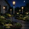 Wasserdichte LED-Rasenleuchte Solarbetrieben Solare Wegleuchte Außen-Gartenlicht Gehweg
