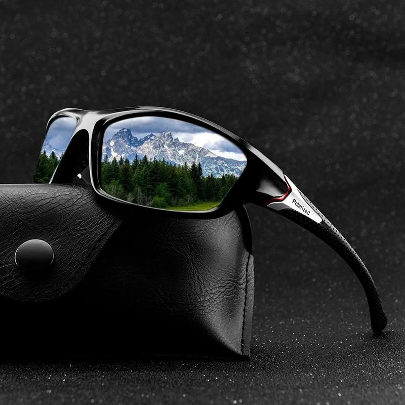 Men's Trendy Polarized Sunglasses Outdoor Driving Riding Eye Protection Goggles Unisex UV Sun Shades Fishing Eyeglasses Óculos