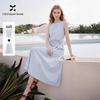 French Style Sleeveless Top & Pleated Skirt Set