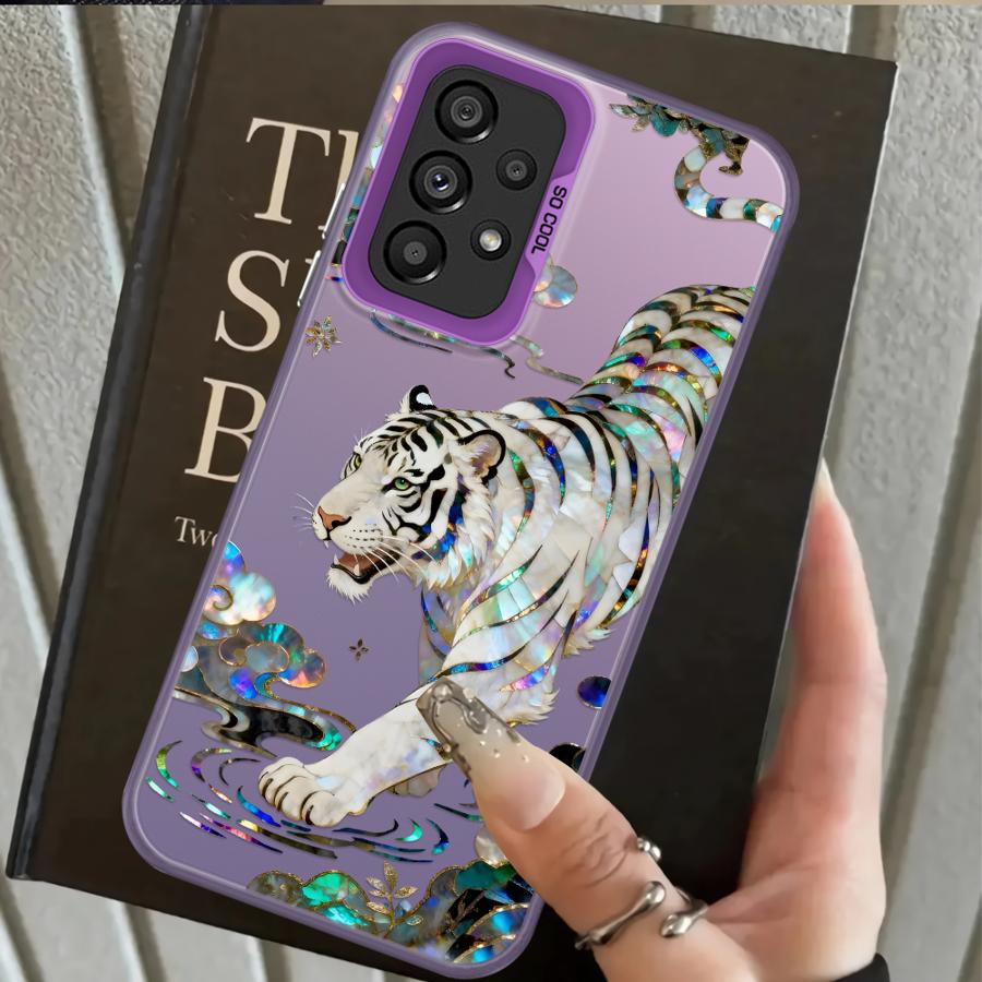 

Phone Cover Case for Samsung Galaxy A31 A12 A13 A14 A35 A17 A20s A24 A25 A21s A23 A26 A15 A16 A34 Creative Tiger Dragon Galaxy A14 5G