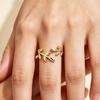 Thumb Ring Vine Shape Adjustable Opening Design Finger Ring Titanium Steel Finger Band Versatile Jewelry Gift