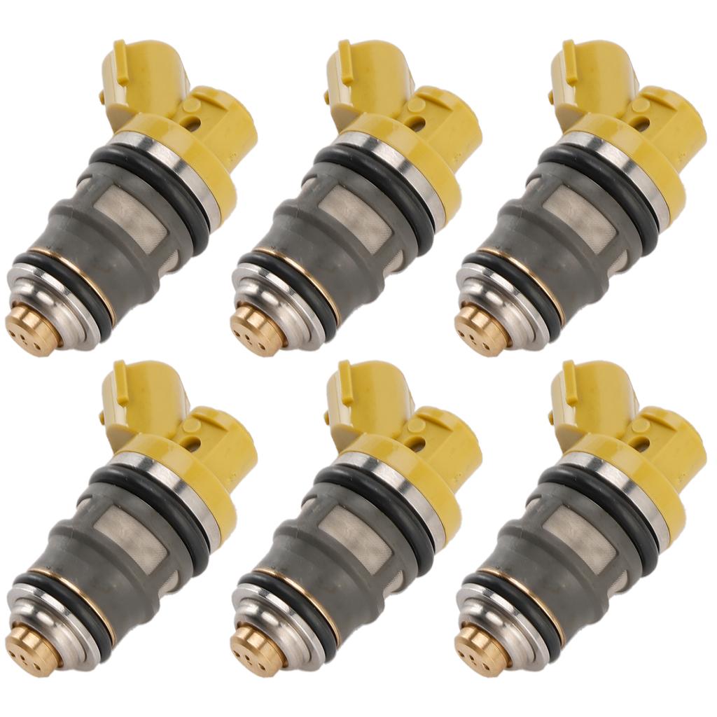 6 szt. Wtryskiwacz paliwa 1001-87091 Pasuje do Denso 650CC Pasuje do Toyota Supra JZA80 2JZGTE 2JZ