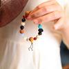 18 Bead Wooden Prayer Bracelet Handmade Buddhist Mala Meditation Spiritual Practice Unisex Retro Style