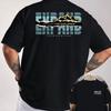 Explorer Graphic Print Men's Cotton T-Shirt Vintage Outdoor Adventure Casual Loose Tee