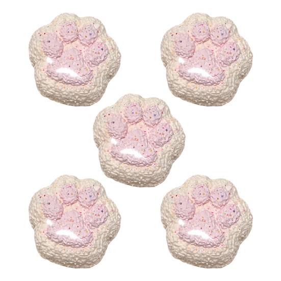 1/2/5Pcs Cat Paw Cake Squeeze Toy Stress Relief Kitten Paw Pinch Sensory Toy Soft TPR Stress Ball Animal Claw Fidget Toy