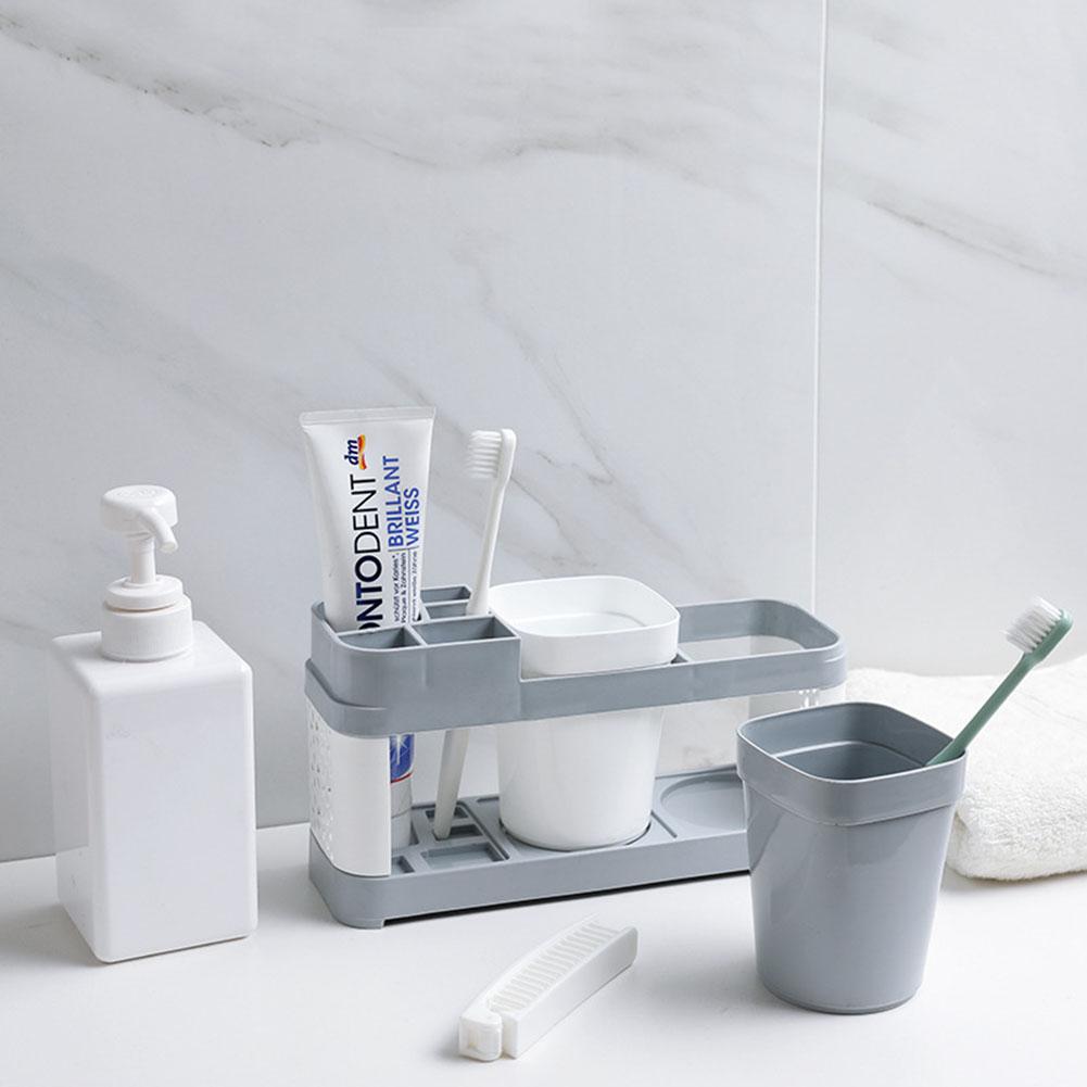 Badezimmer-Waschbecherhalter Geeignet für Zahnbürste Zahnpasta Aufbewahrung