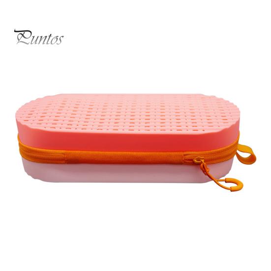 

Силиконовый чехол для очков для плавания со сливным отверстием, легкая противоударная защитная коробка для очков для плавания розовый