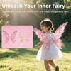 with Music Moving Butterfly Wings Light Up Fairy Glowing Wings Elf Wing  Party Festival Decoration