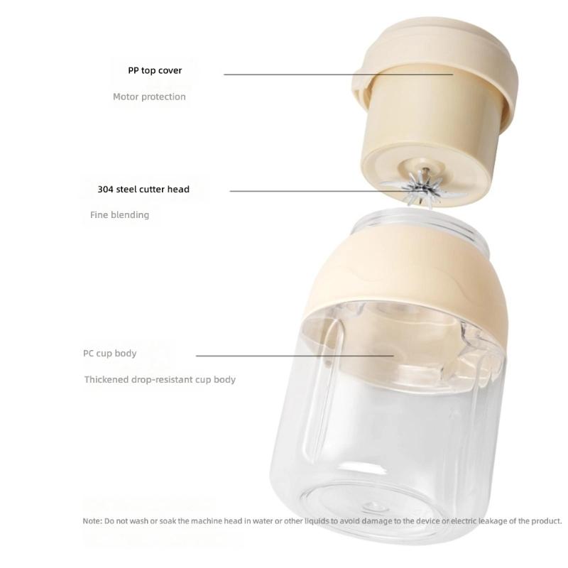 Mini Personal Juicer 800ML Strong 1300mAh Battery For Custom Shakes Purees And Healthy Drinks Travel Convenient