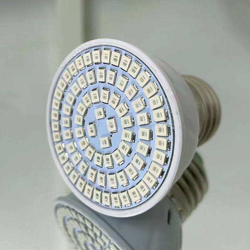 

Светодиодные лампы для выращивания растений E27 Фитолампа для растений Лампа для выращивания растений с полным спектром Лампа для выращивания растений Внутреннее освещение Гидропонная палатка Лампа 48LEDs