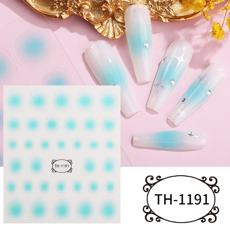 Blush Nail Art Sticker DIY Pink Polka Dot Nail Art Decal Nail Accessories