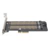 Riser Card SSD to PCIE SATA DualDisk Transfer Expansion Card for Windows OS X LINUX