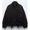 Women's Polyester Padded Jacket 2026New Arrival Vintage Lenzing Rayon High Collar Large Pocket Decorative Quilted Coat for Women