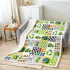 Garbage Truck Blanket Soft Fleece Throw Recycling Theme Kids Room Decor Educational Gift Baby Gift