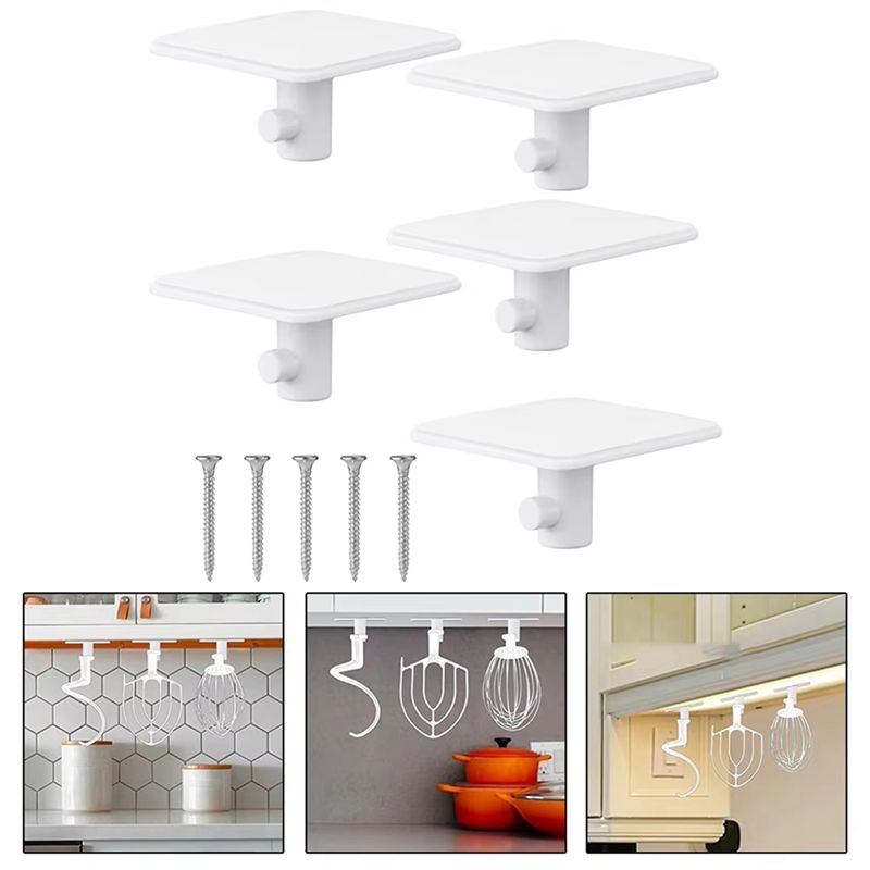 AEE4-Suitable For Kitchenaid Mixer Chef Machine Hook Vertical Accessory Bracket Universal Kitchen Accessories Storage Hook