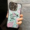 Travel Map Artistic Pattern Plating Phone Case For Iphone 16 17 Pro Max Air 16E 14 15 Plus 12 13 Mini Anti-Fall Airabag Cover