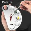Paleta de machiaj Paleta de amestecare a pigmentilor pentru machiaj profesional din oțel inoxidabil pentru amestecarea accesoriilor