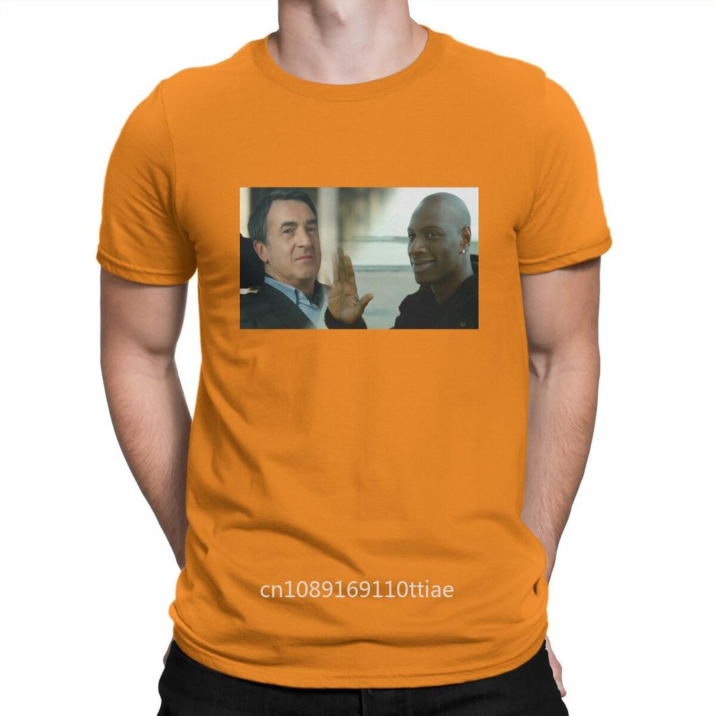 Popular Comedy Movies T-Shirt Men Intouchables Novelty Pure Cotton Tees Crewneck Short Sleeve T Shirt Graphic Printed Clothing