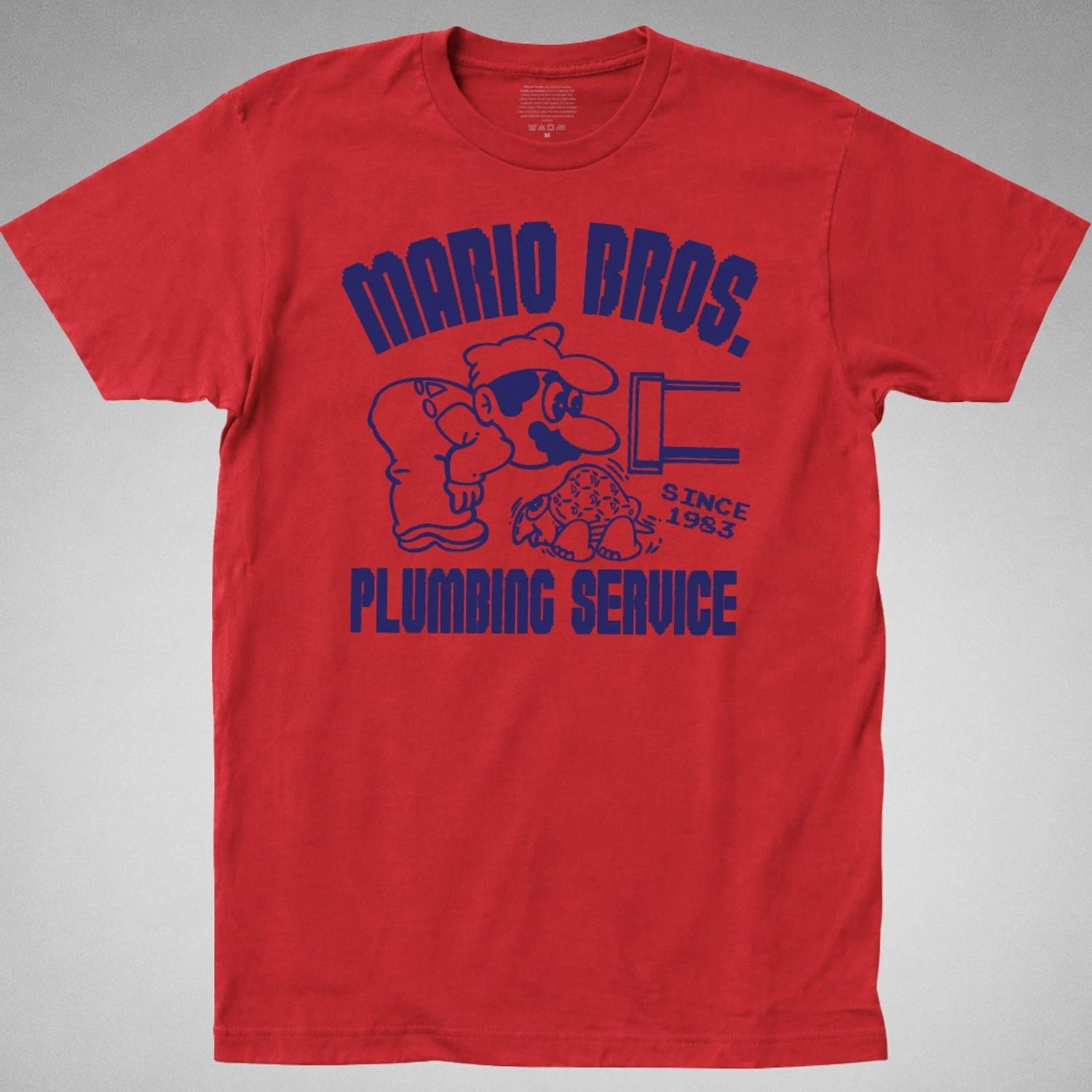 Super Mario Bros T Shirt 1983 plumbing video game 80s nes arcade retro gift M