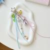 Ocean Themed Cute Keychain 1Pcs Star Clip Shell Charms Ribbon Tassels for Kids Birthday Gift Schoolbag Accessory