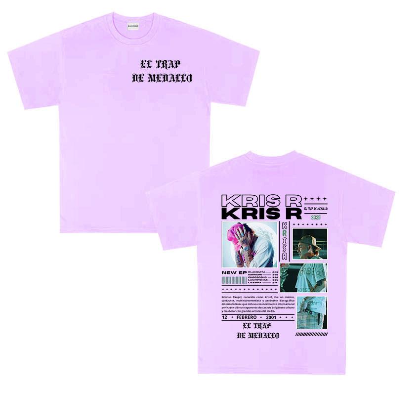 Rapper Kris R Return To The Trap 2025 new Album T Shirts Unisex summer fashion ONeck Tshirt Unisex Hip Hop gothic Tees streetwear