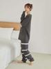 Gelato Pique Powder Logo JQD Pullover and Long Pants Set CGRY (PWNT245096) Women's