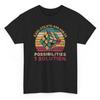 Puzzle Cube One Solution Funny T-shirt - Retro Cubing Math Graphic Tee