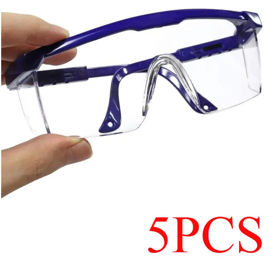 2Pairs Goggles Of Anti-Splash  Windproof And Dustproof Laboratory Industrial Riding Safety Goggles Men's And Women's Glasses