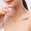 Tancise S925 Sterling Silver Necklace Women's Korean Version Simple Sweet Little Daisy Pendant Neck Chain Ins Clavicle Chain