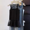 Damen Plus Size Lagen-Spitzen-Saum-Camisole - Sommer Mode Vielseitige Weste