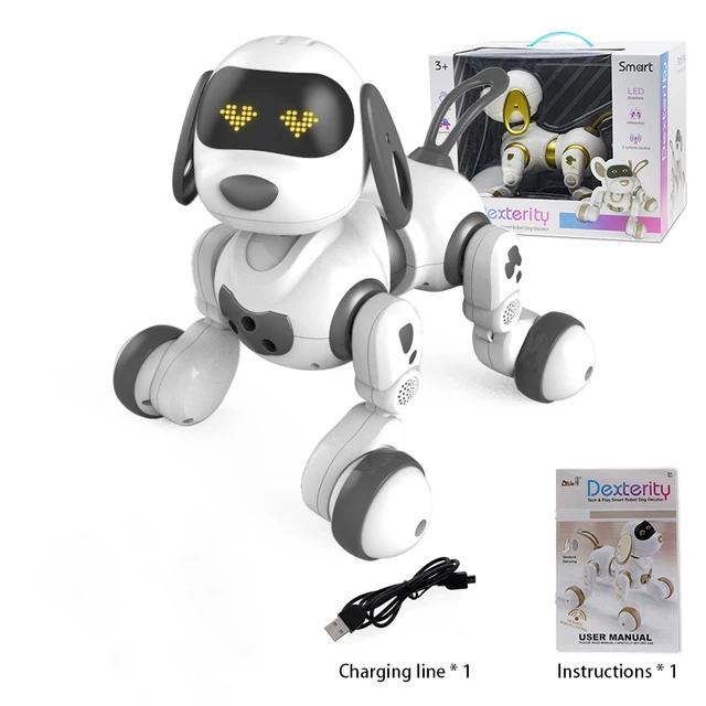 2024 Nová dětská vzdělávací hračka RC robot Elektrický chytrý mazlíček pes LED světlo Snímání gest Dialog Zpěv Tančící robot Pet Pes