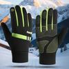 Lock Buckle Thick Cycling Gloves  Warm Outdoor Gloves Winter Cycling Gloves  Sports