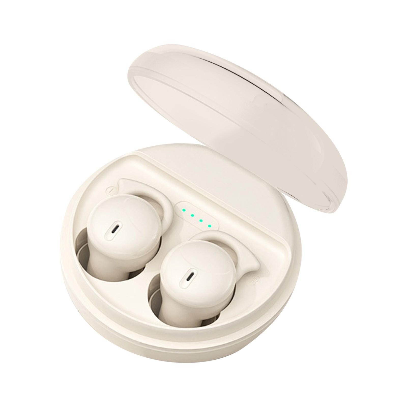 

Wireless Sleeping Headphones In-ear Bluetooth Headphones Side Lying No Feeling Wear Long Battery Life Headphones One Size білий
