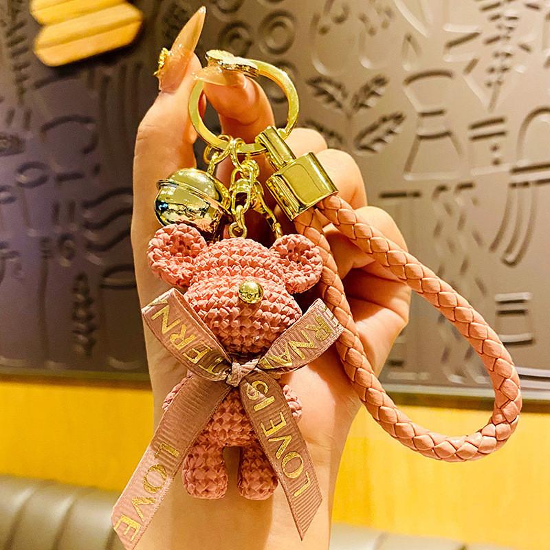 

Cartoon Resin Charming Yarn Bear Key Accessory Great For Business Or Promotional Gifts розовый