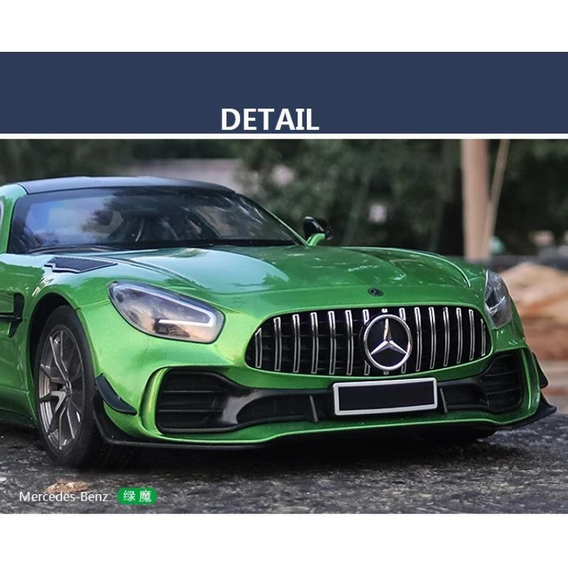 1/18 Mercedes-Benz GTR Demon Alloy Die Cast Toy Car Model Sound and Light Children's Toy Collectibles Birthday Gift