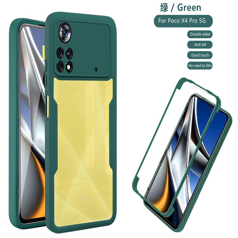 360 Full Body Phone Case For Xiaomi POCO X3 X4 X5 X6 Pro X3 C3 POCO M2 M3 M4 M6 Pro 4G F5 F6 5G Built Screen Protector Cover