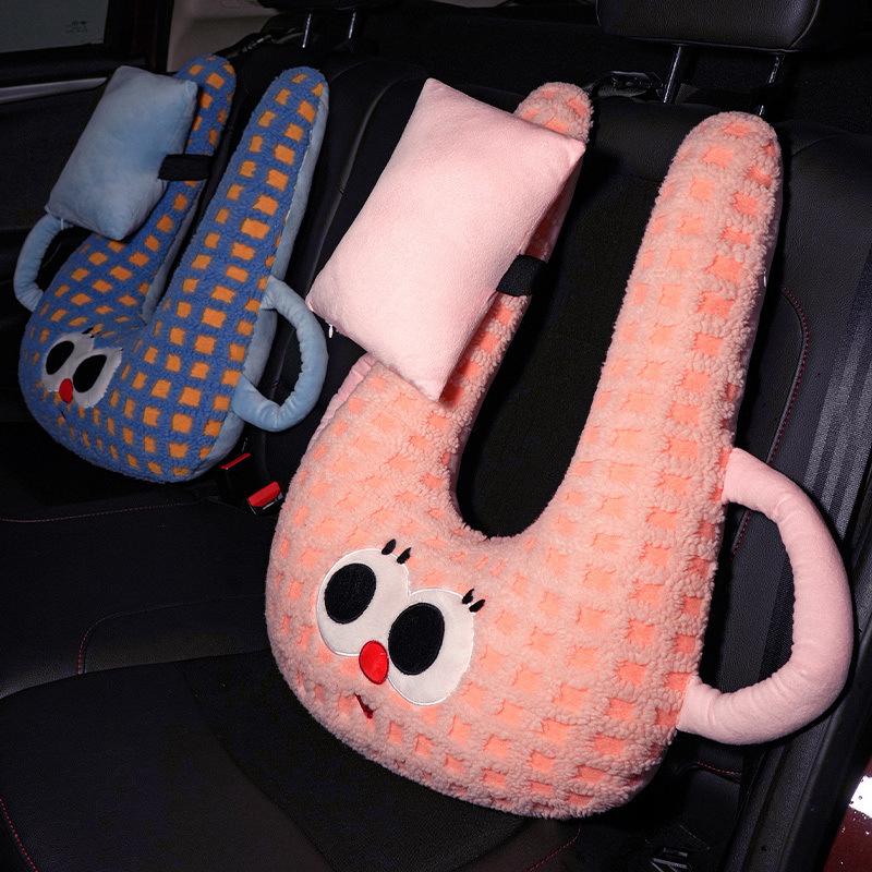 Cartoon Car Pillow Children'S Car Sleeping Artifact Car Pillow Throw Pillow Rear Seat Head Pillow Side Sleeping Neck Pillow