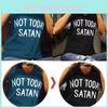 Stylish Women Not Today Satan Tee Comfortable Casual Short Sleeve V-neck Top