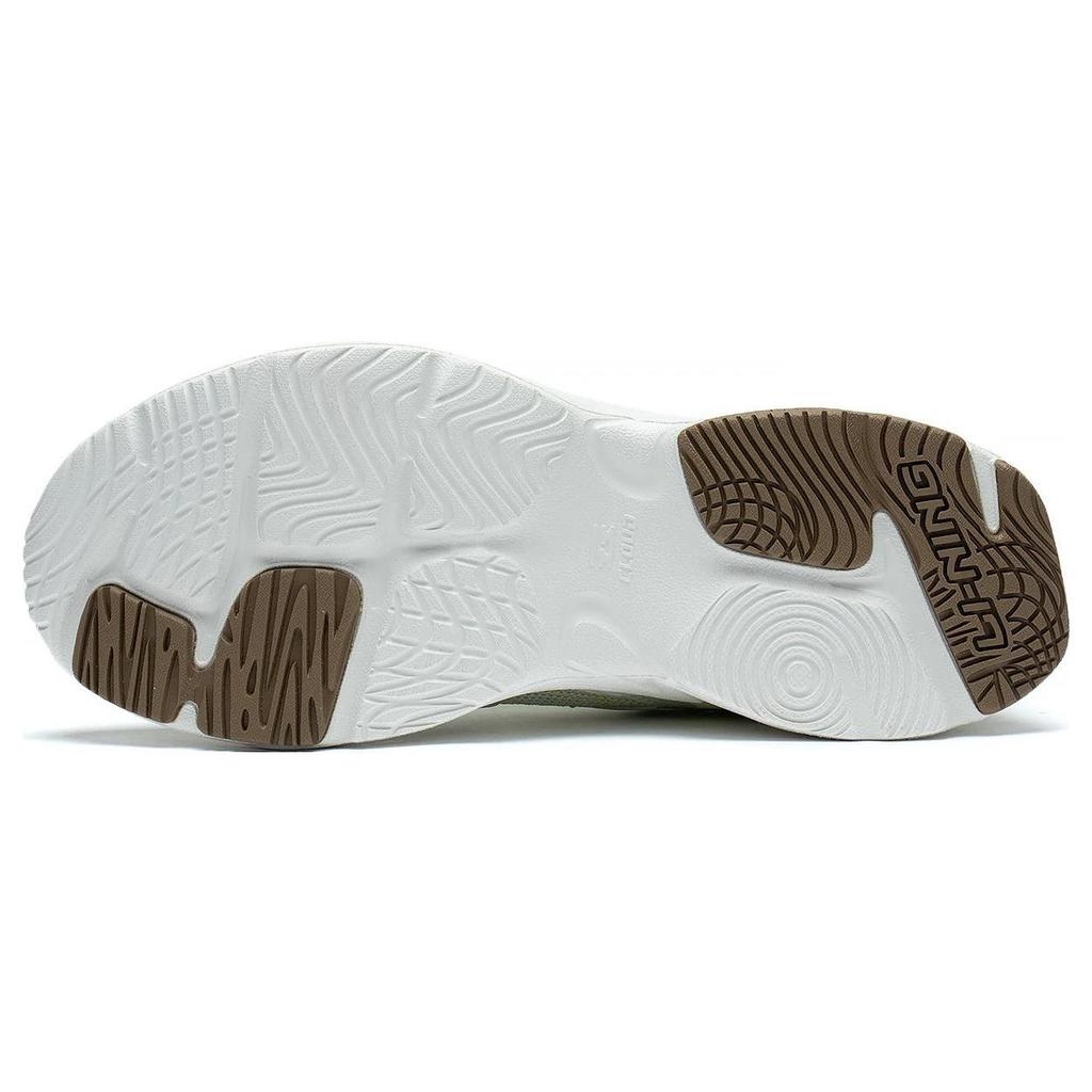 Li Ning Dämpfung Rutschfest Abriebfest Niedrig geschnitten Laufschuhe Damen Weiß Grün ARXT010-4