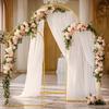 Goldener Eisen Hochzeitsbogen Dekor mit mehreren Größen Einfache Montage Party Hintergrundstruktur