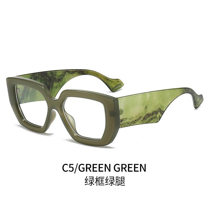 Latest Clear Thick Frame Eyewear Anti Blue Ray Blocking Eyeglasses Square Optical Lens Eyeglasses Unisex Design Gafas Lectura  Gafas De Sol