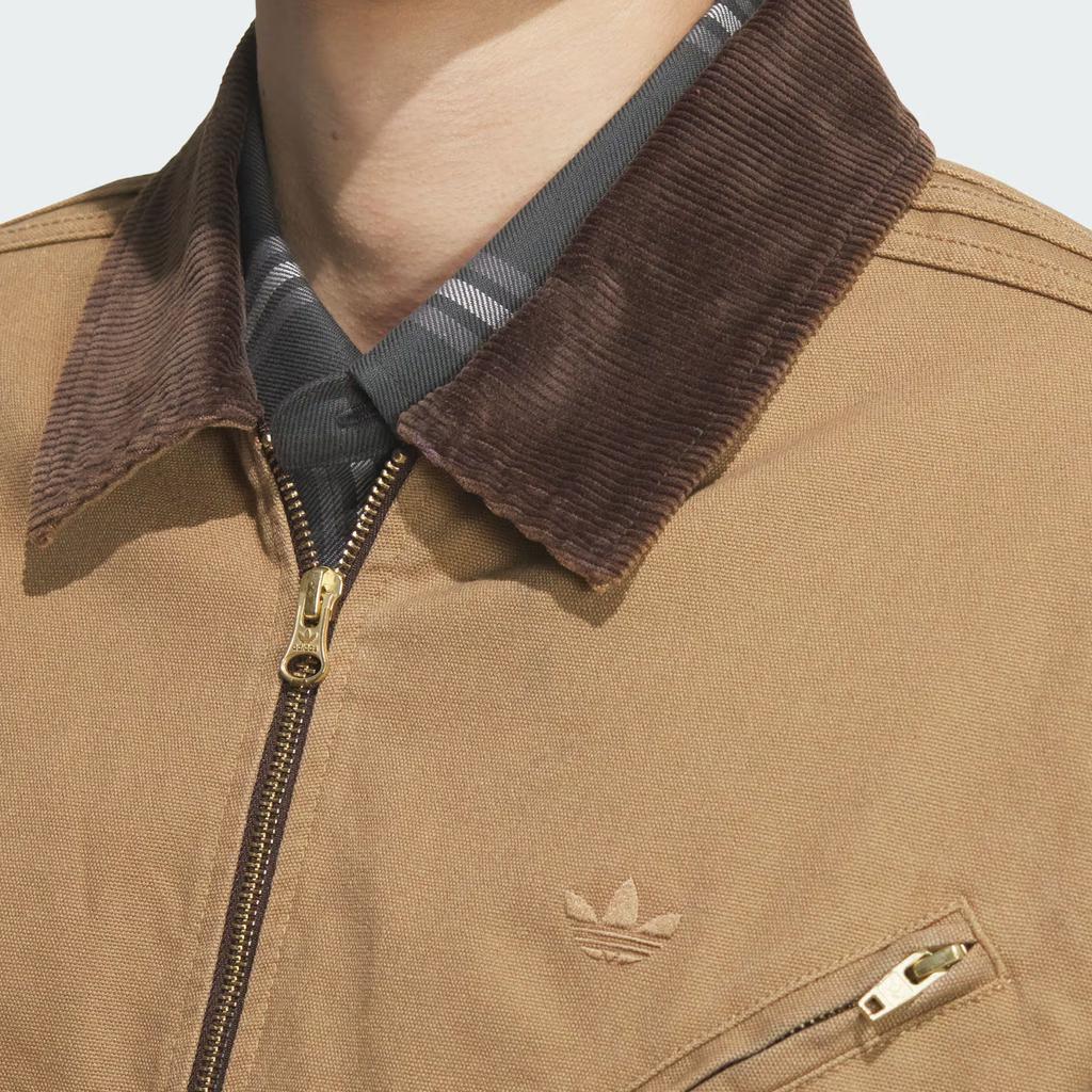 Adidas Originals Wash Pad Jacket Solid Color Casual Warm Comfortable Jacket Men Jackets Desert-Brown Gold JW9576