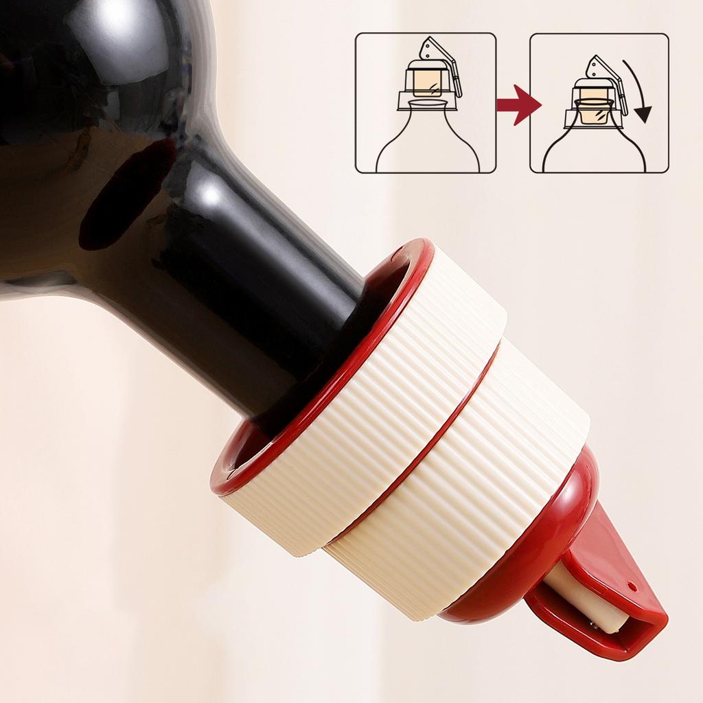 Press Down Wine Bottle Stopper Reusable Seal Cap for Wine and Liquor Bottles Airtight Preservation Easy To Use Durable Material