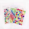 6pcs Stickers Paper Dots Heart Star Cute Colored Sticker Toys Album Diary Decoration Sticker Label Adhesive