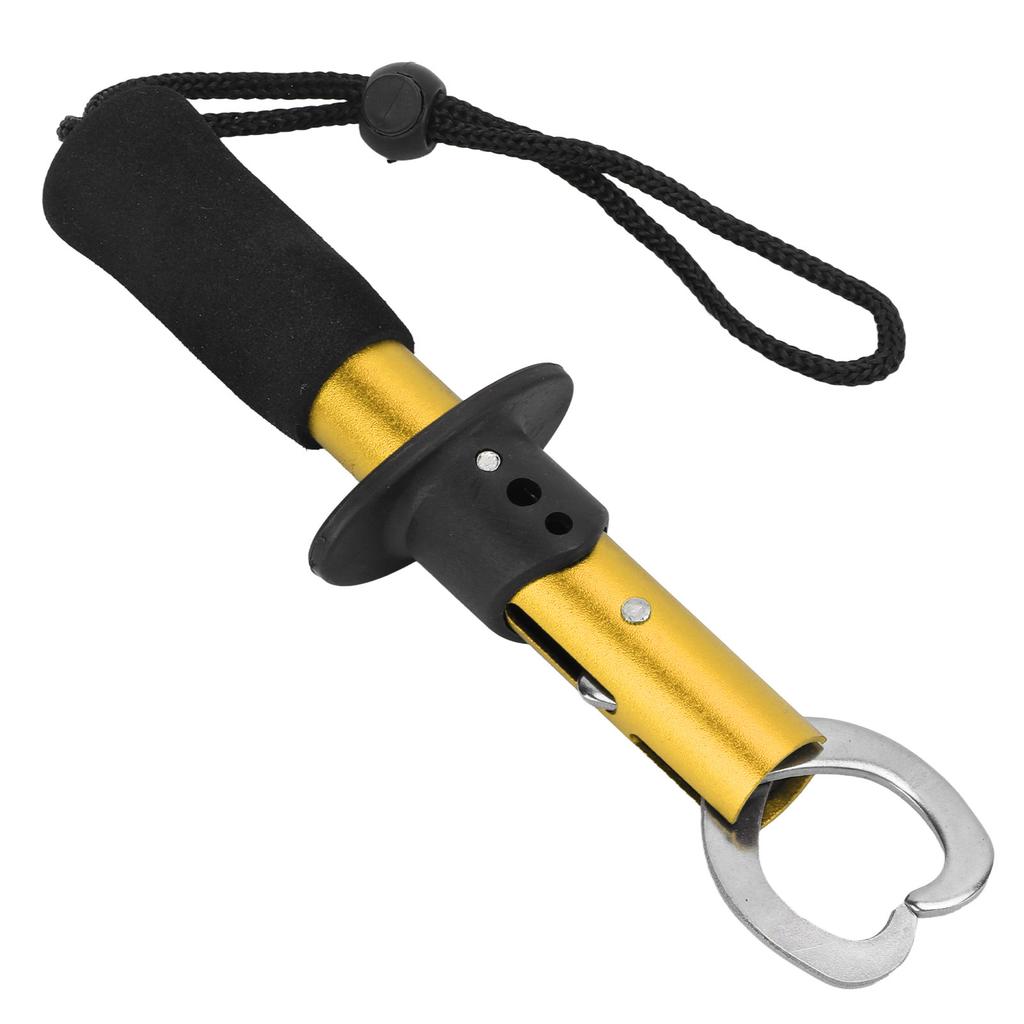 Fish Lip   Stainless Steel Fish Grip Holder Fishing Tool with Wrist Strap Fishing Gear Accessories