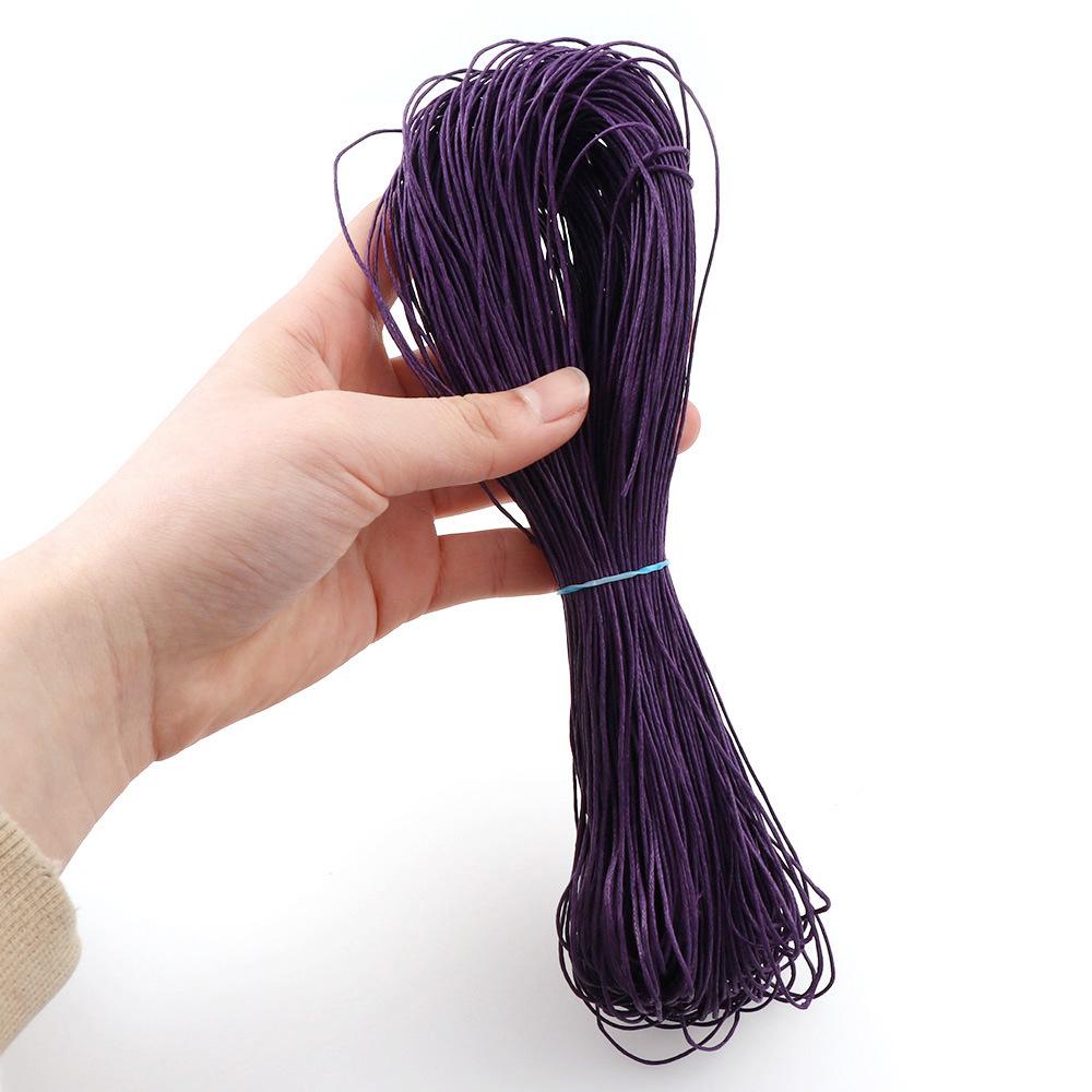 Colorful Korean 1.0mm Wax Cord for Handmade Necklace Weaving and Beading