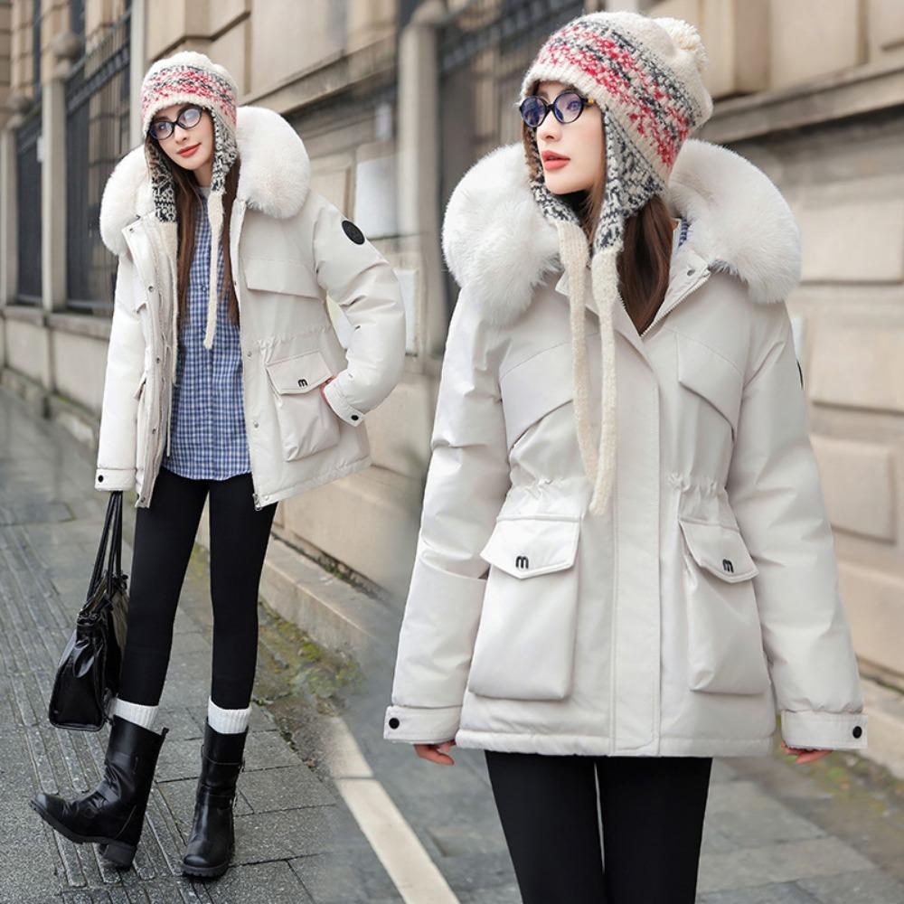 Fleece Thickened Coat for Women, Winter New Short Cotton-padded Clothes, Small Cotton-padded Jackets, Warm Pie To Overcome