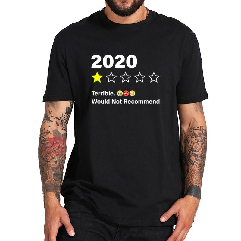 

2023 Terrible Would Not Recommend T Shirt Pure Natural Cotton Breathable Soft High Quality Cloth Tee Tops 3XL чорний