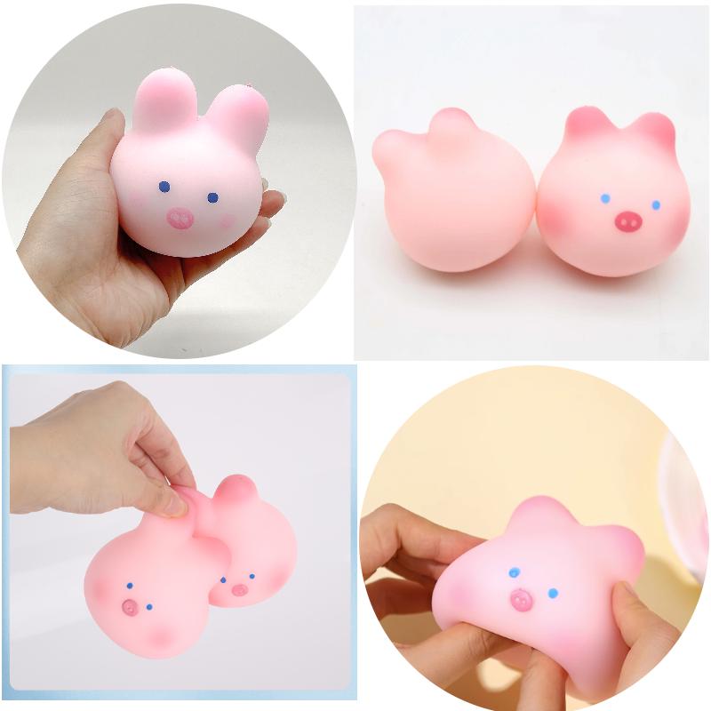 Rabbit Sakura Soft Pig Stress Relief Knead Decompression Squeeze Toy Kids Gift
